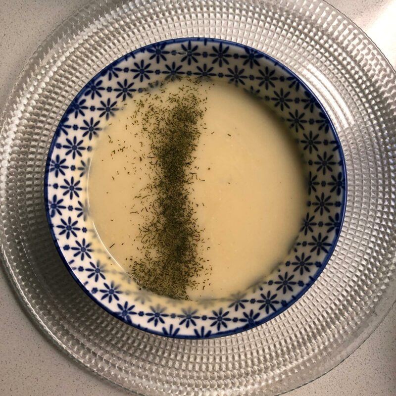 Crema de repollo y parmesano